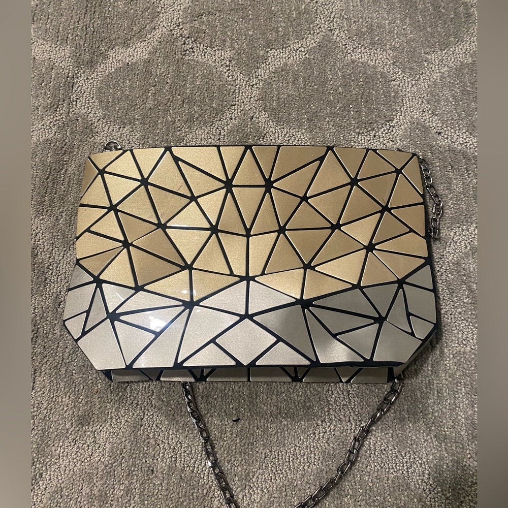 Chevron Convertible Clutch - PATRIZIA LUCA